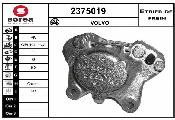 Brake Caliper (2375019)