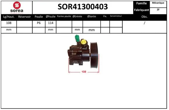 Hydraulic Pump, steering (SOR41300403)