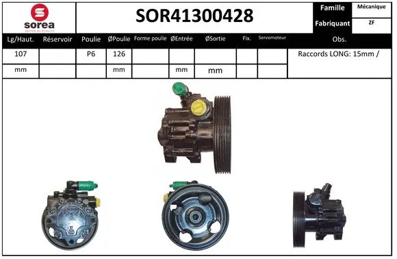 Hydraulic Pump, steering (SOR41300428)