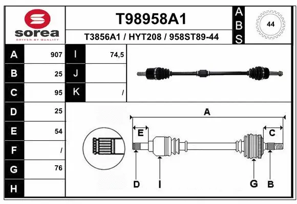 Drive Shaft (T98958A1)