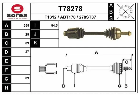 Drive Shaft (T78278)