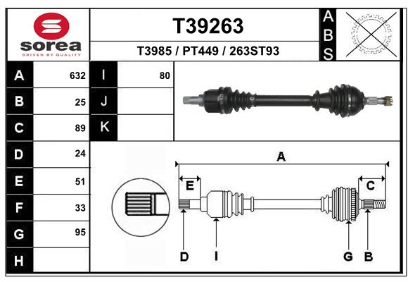 Drive Shaft (T39263)