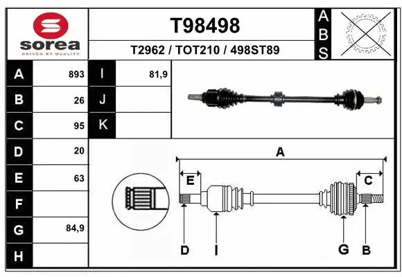 Drive Shaft (T98498)