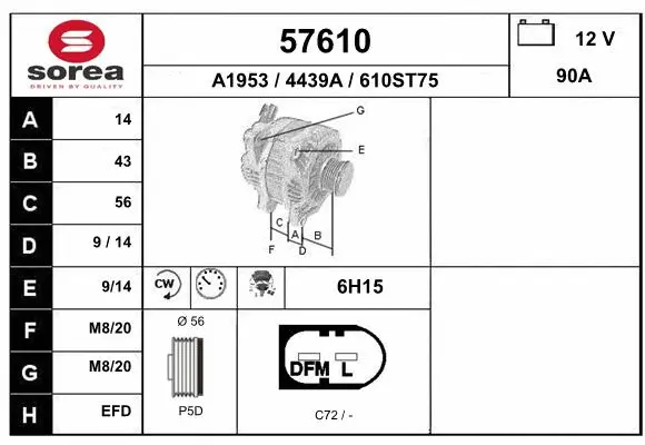 Alternator (57610)
