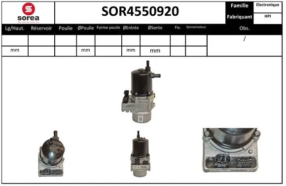 Hydraulic Pump, steering (SOR4550920)