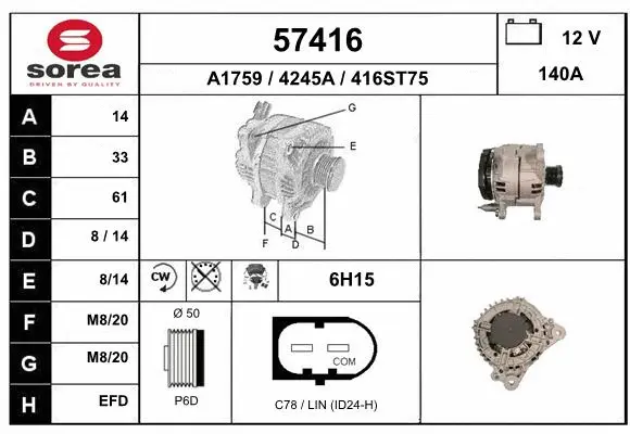 Alternator (57416)
