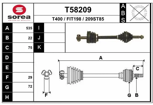 Drive Shaft (T58209)