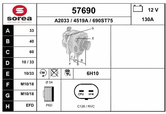 Alternator (57690)