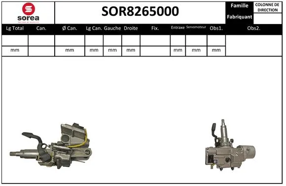 Steering Column (SOR8265000)