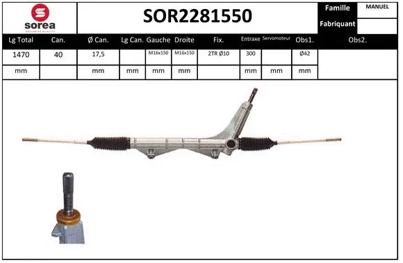 Steering Gear (SOR2281550)