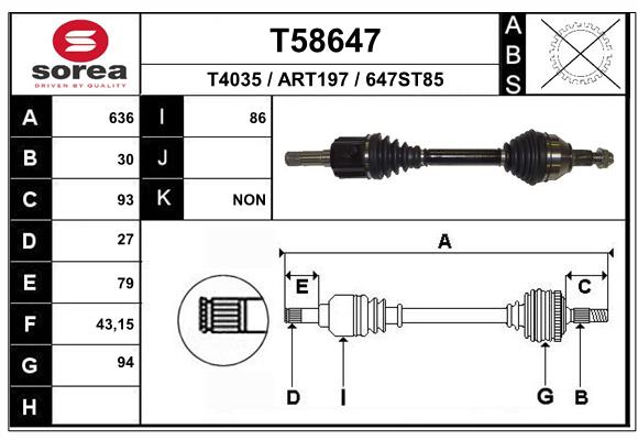 Drive Shaft (T58647)