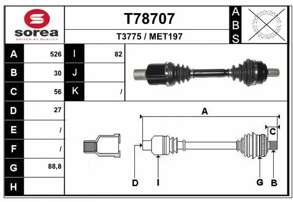 Drive Shaft (T78707)