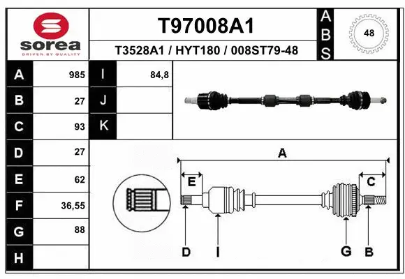 Drive Shaft (T97008A1)