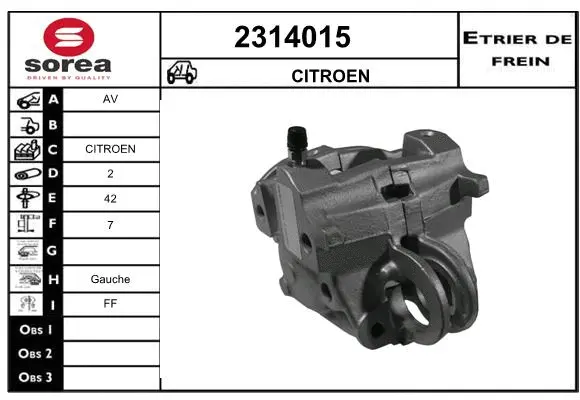 Brake Caliper (2314015)