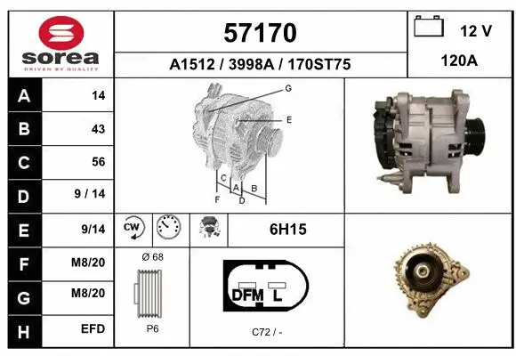 Alternator (57170)
