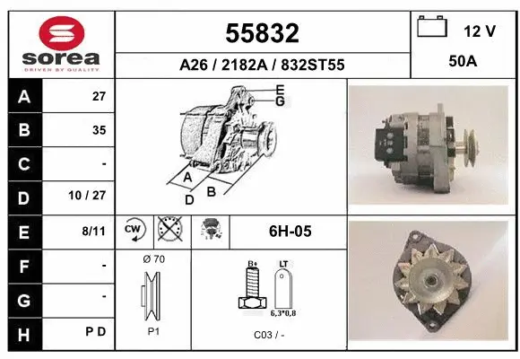 Alternator (55832)
