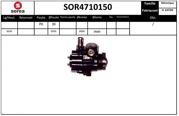 Hydraulic Pump, steering (SOR4710150)