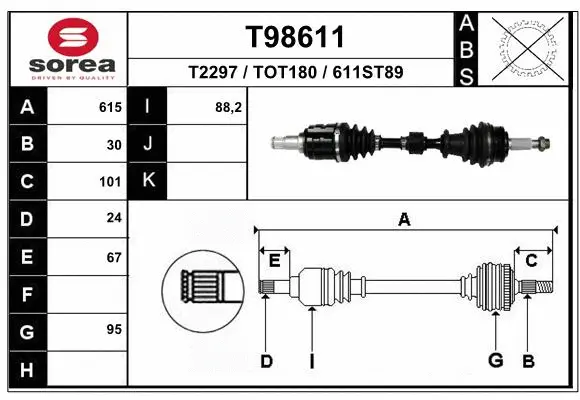 Drive Shaft (T98611)