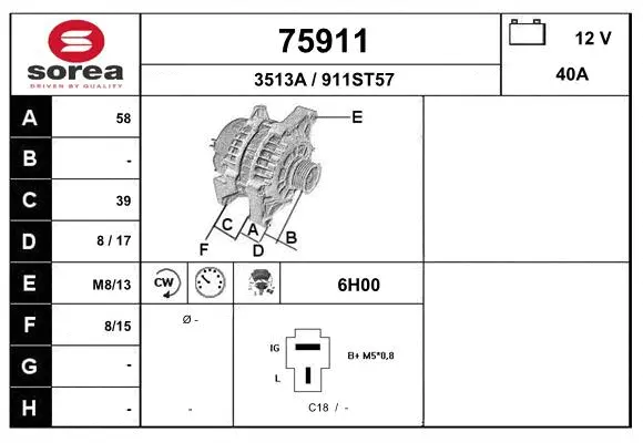 Alternator (75911)