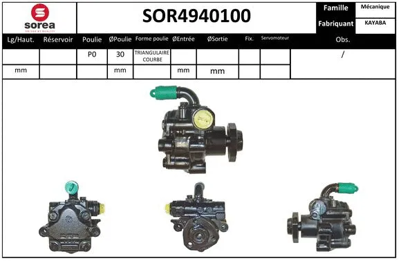 Hydraulic Pump, steering (SOR4940100)