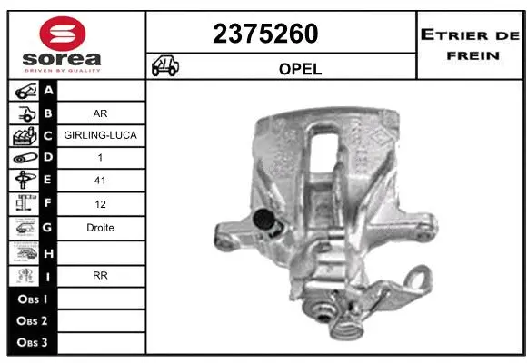 Brake Caliper (2375260)