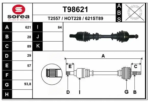 Drive Shaft (T98621)