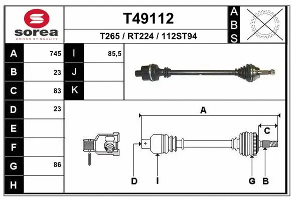 Drive Shaft (T49112)