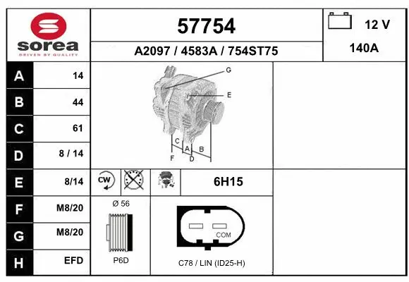 Alternator (57754)