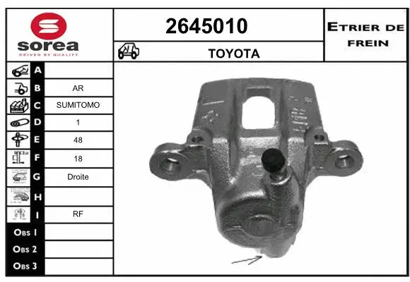Brake Caliper (2645010)