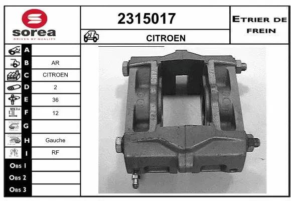 Brake Caliper (2315017)