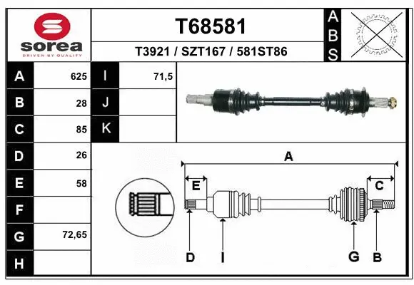 Drive Shaft (T68581)
