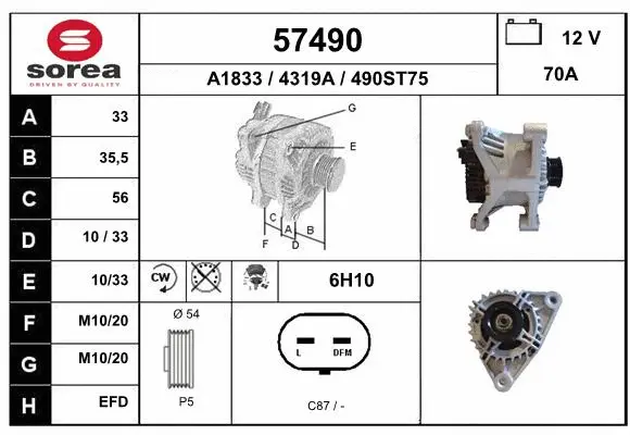 Alternator (57490)