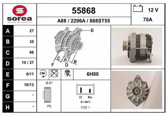 Alternator (55868)