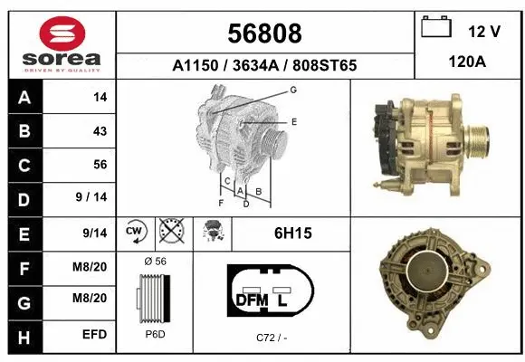 Alternator (56808)