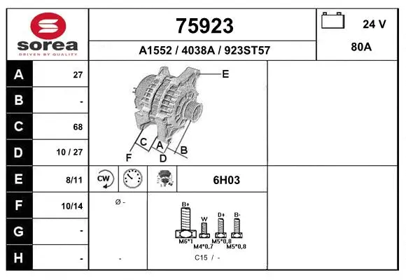 Alternator (75923)