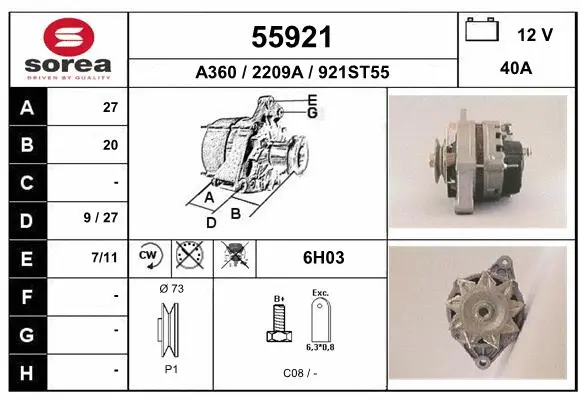 Alternator (55921)