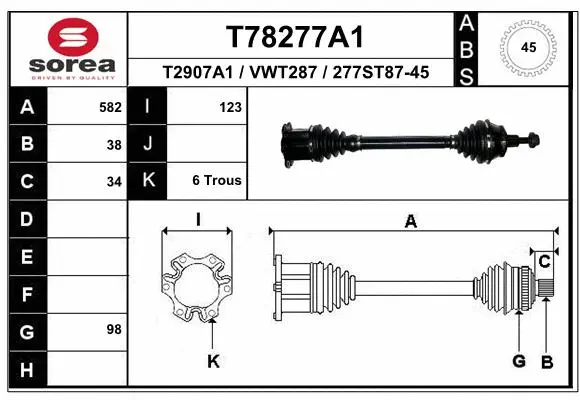 Drive Shaft (T78277A1)