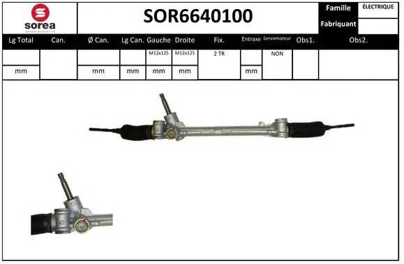 Steering Gear (SOR6640100)