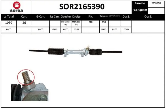 Steering Gear (SOR2165390)