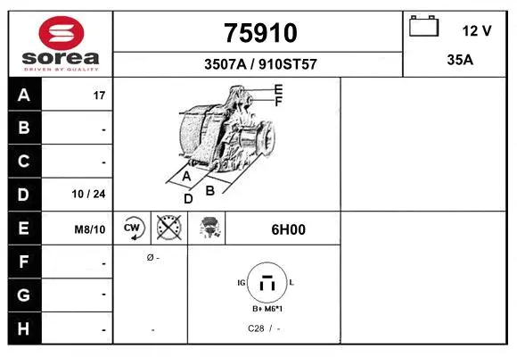 Alternator (75910)