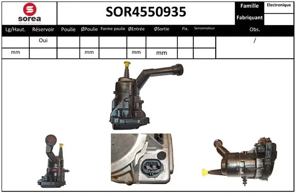 Hydraulic Pump, steering (SOR4550935)