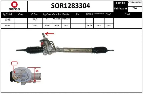 Steering Gear (SOR1283304)