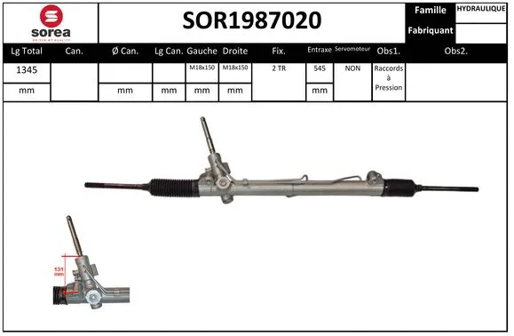Steering Gear (SOR1987020)