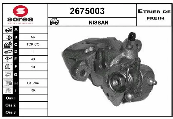 Brake Caliper (2675003)