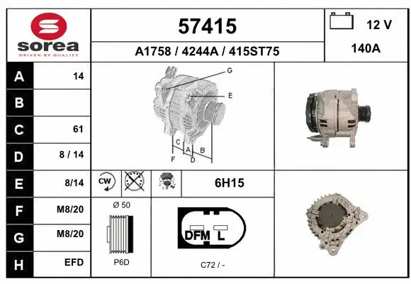 Alternator (57415)