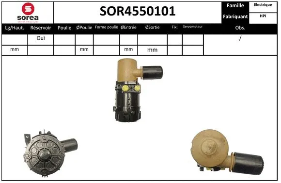 Hydraulic Pump, steering (SOR4550101)