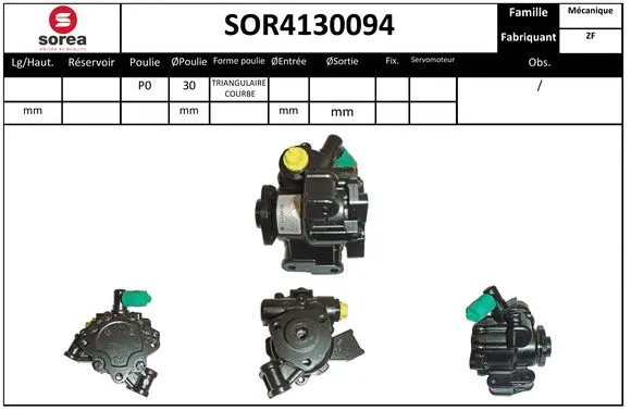 Hydraulic Pump, steering (SOR4130094)