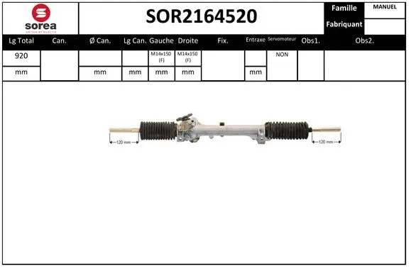 Steering Gear (SOR2164520)