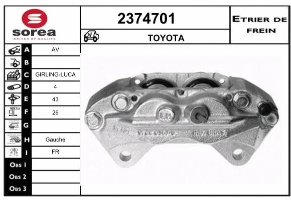 Brake Caliper (2374701)