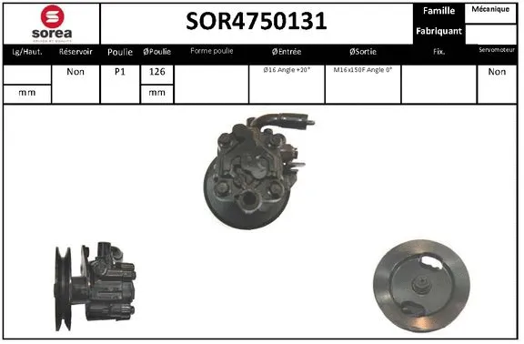 Hydraulic Pump, steering (SOR4750131)
